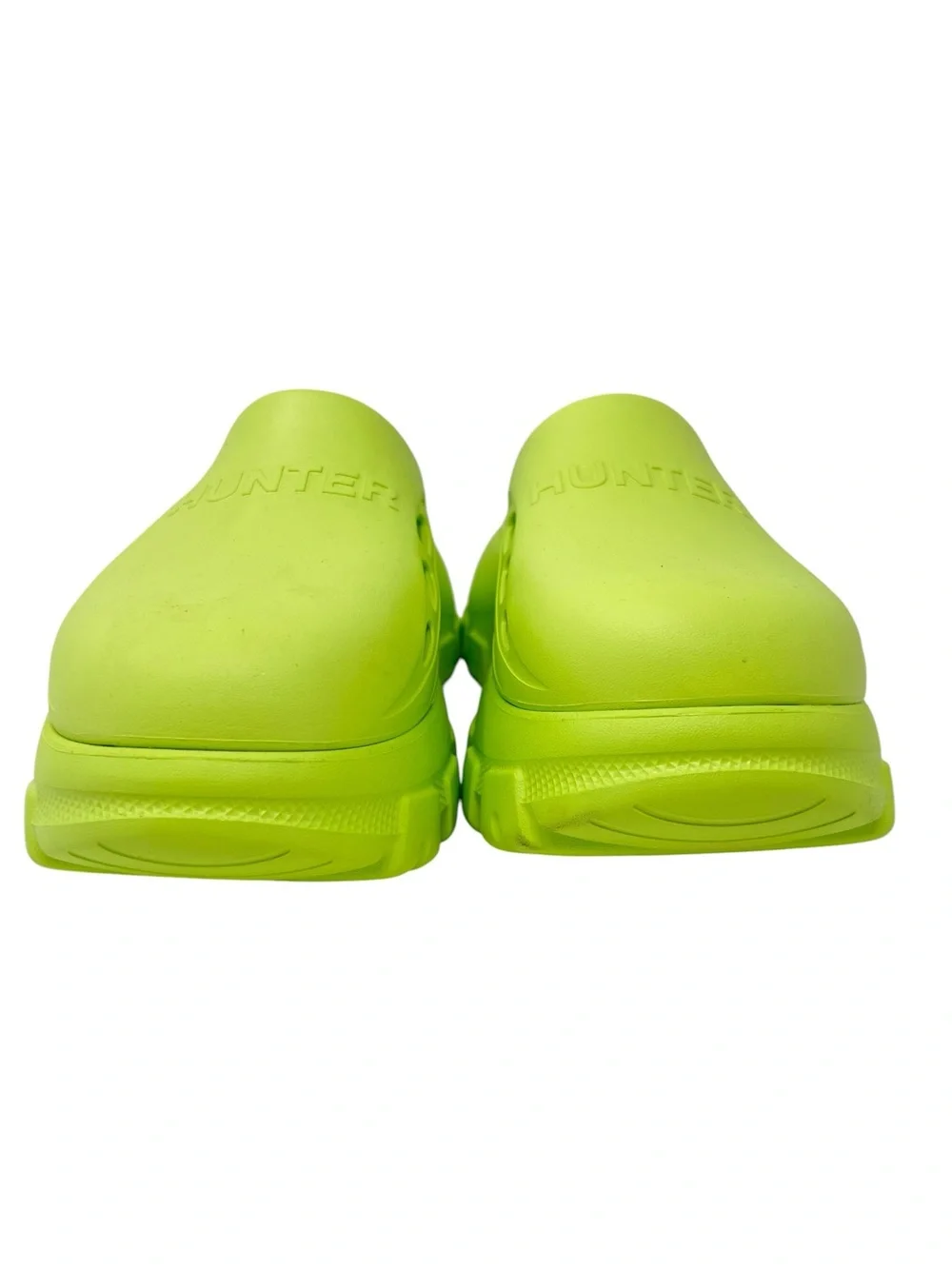 Hunter  Neon Lime Platform Clog